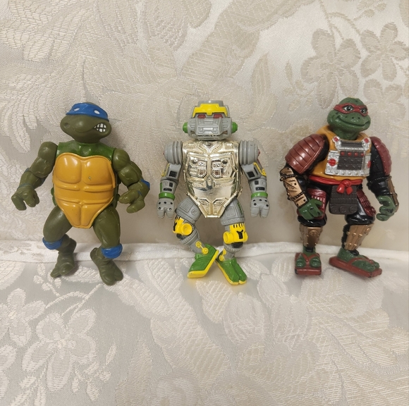 Vintage Playmates Ninja Turtles TMNT Action Figures Lot Of 3 - READ Description - Picture 1 of 16